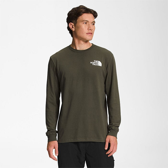 THE NORTH FACE M L/S BOX NSE TEE GREEN