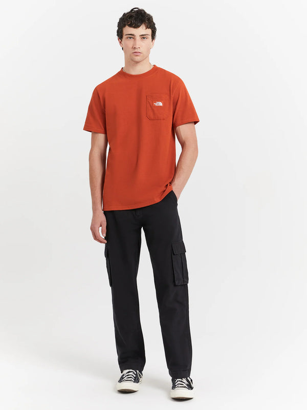 M S/S HERITAGE PATCH POCKET TEE RUSTED BRONZE