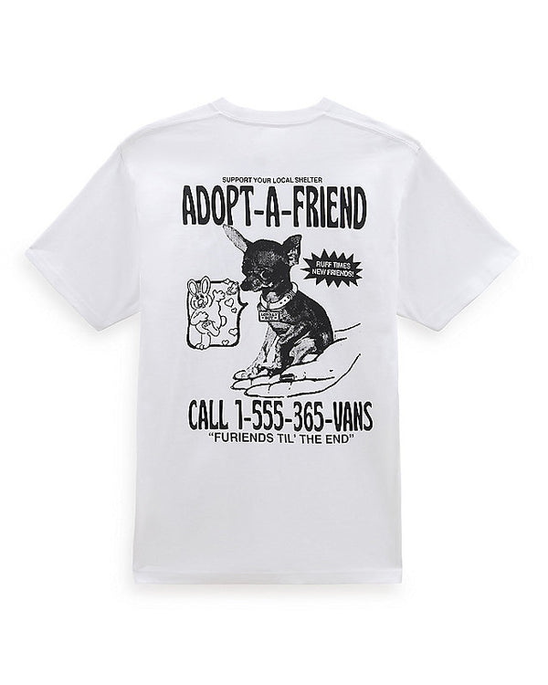 VANS ADOPT A FRIEND SS TEE WHT