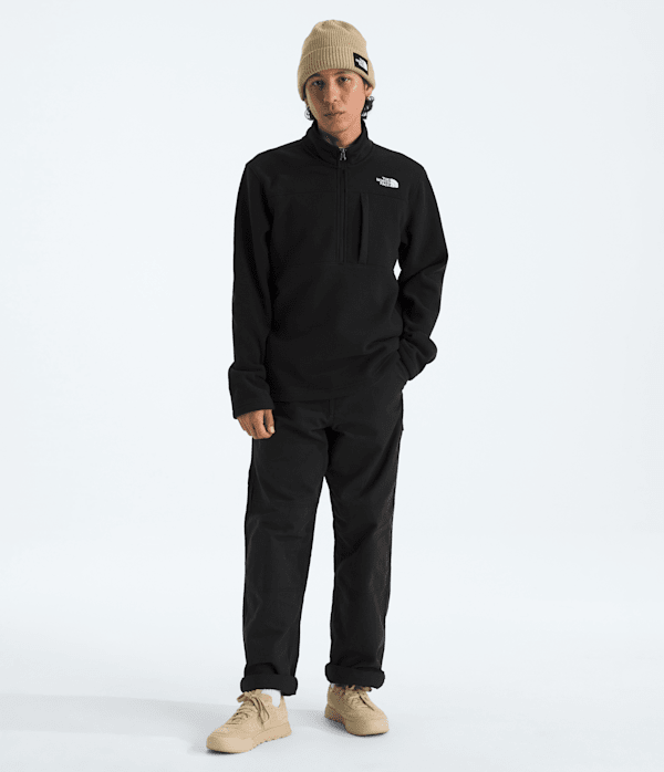 THE NORTH FACE M GORDON LYONS 1/4 ZIP BLACK