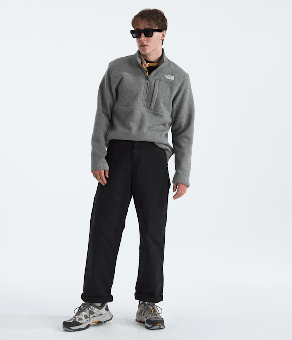THE NORTH FACE M GORDON LYONS 1/4 ZIP GREY