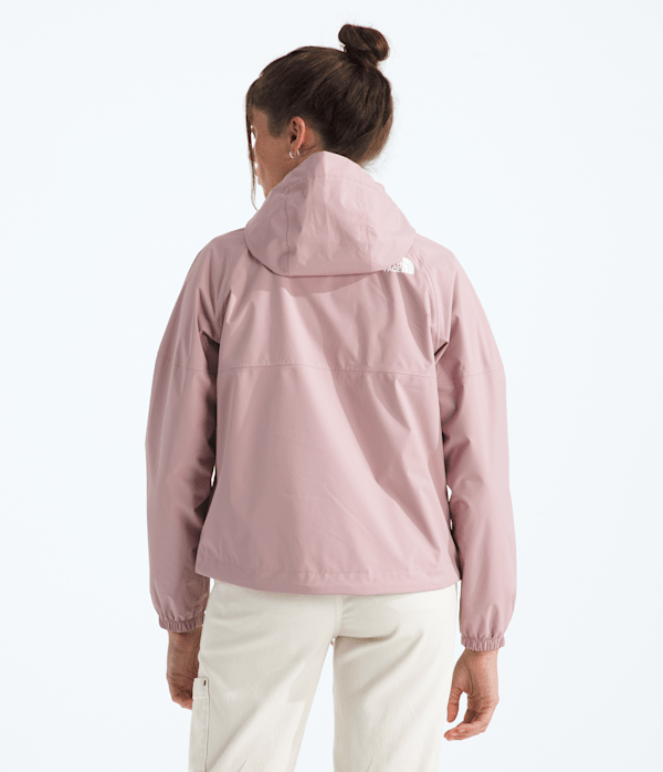 CHAQUETA IMPERMEABLE W ANTORA RAIN HOODIE METAL PINK