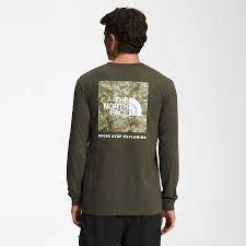 THE NORTH FACE M L/S BOX NSE TEE GREEN