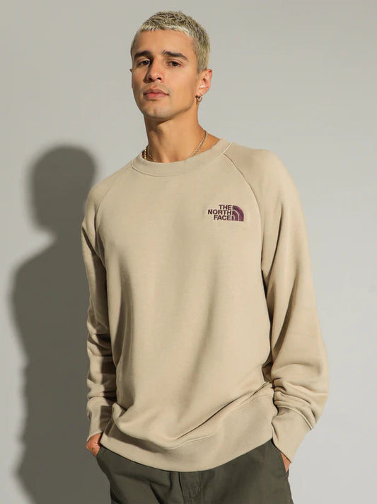 M SIMPLE LOGO CREW FLAX